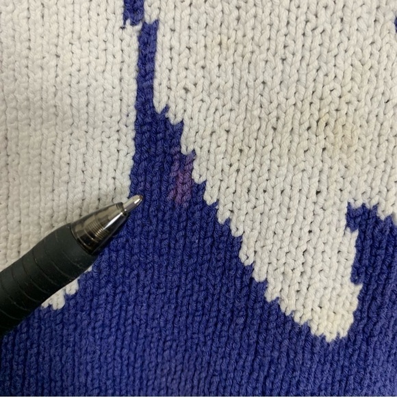 Vintage Jones New York Sport Knit Sweater Top Floral Short Sleeve Flower - Picture 10 of 16